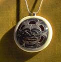 Bender's Bone and Silver Necklace #48 (4085 bytes)